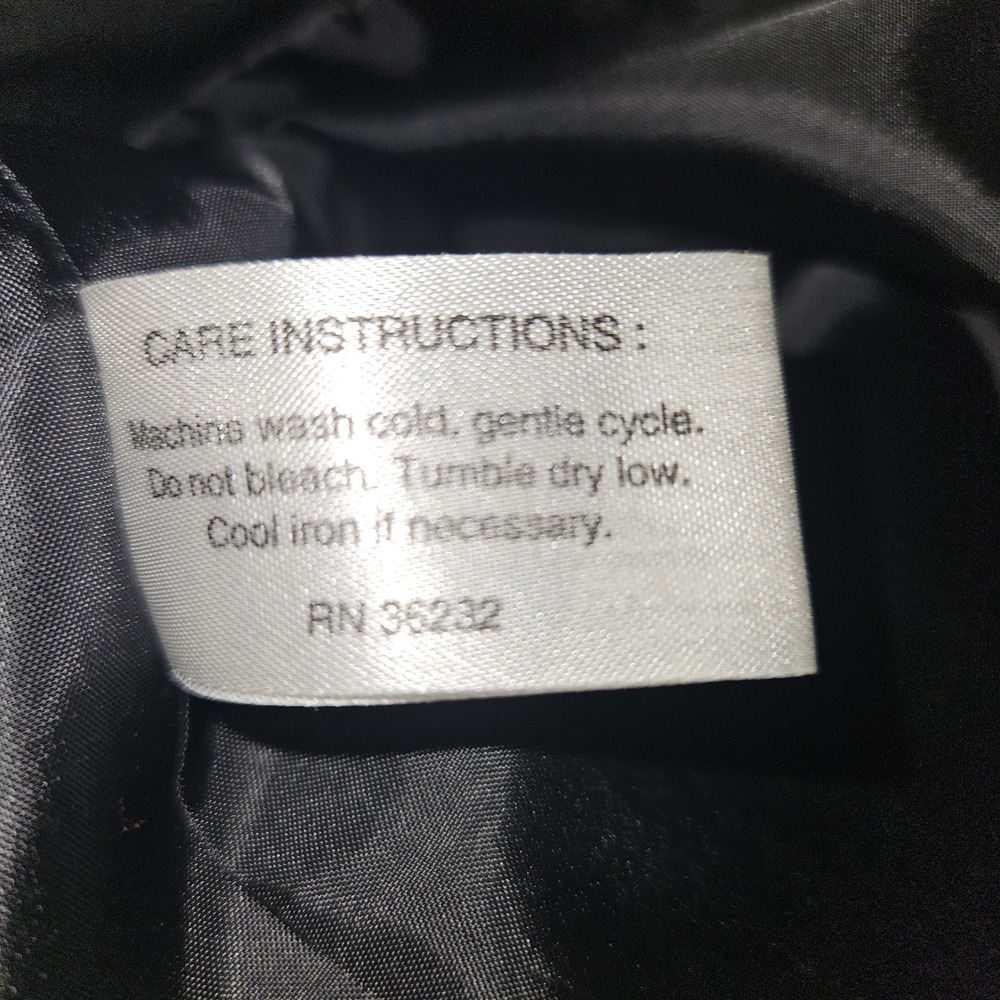Womens Gallery Black Long Pea Coat Trench Size 16 Dressy Elegant - Picture 8 of 8